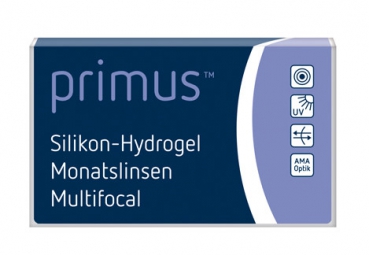 Primus Silikon-Hydrogel Monatslinse Multifocal